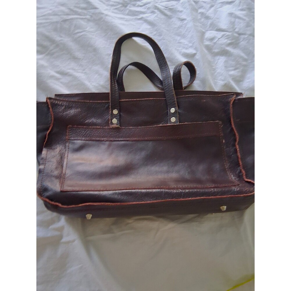 Genuine Leather Tote Bag Rectangle